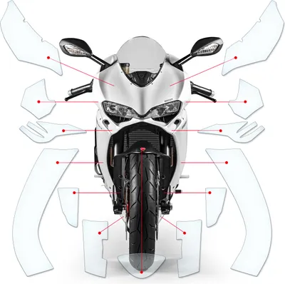 Produktbild von Lackschutzfolie Steinschlagschutz passend für Ducati Panigale 1299 2015-2017