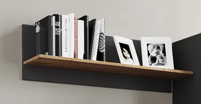 Produktbild von VCM Holzregal hängend | platzsparendes Regal | Maße: H. 30 x B. 102 x T. 20 cm | Elegantes Regal hängend | Aufbewahrungsregal | Bücherregal | Wandboard - Usilo
