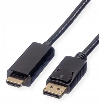 Produktbild von ROLINE DisplayPort Kabel UHDTV M/M 2m Schwarz