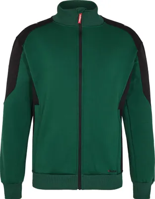 Produktbild von F. Engel Galaxy Sweatcardigan mit Kragen, Grün/Schwarz, Gr. L