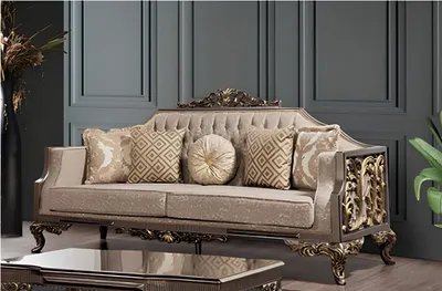 Image de Ensemble de canapés 3+3+1+1 places table basse classique designer luxe salon set