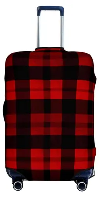 Produktbild von Gepäckschutz, waschbar, dehnbar, kratzfest, für Reisekoffer, elastisch, geeignet für 45,7 - 81,3 cm, Schwarz, Größe L