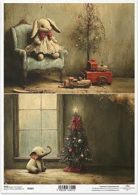 Zdjęcie produktu dla Papier ryżowy do decoupage A4 - R2681 - Itd Collection