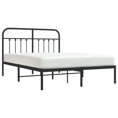 Immagine prodotto di Giroletto con Testiera in Metallo Nero 140x200 cm