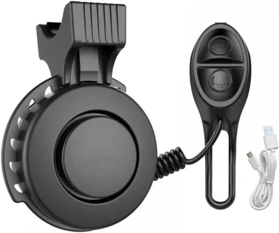 Imagen del producto de Claxon para bicicleta eléctrica - Volumen ajustable - Se carga mediante USB