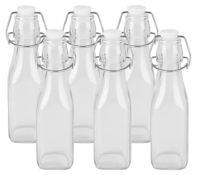 Produktbild von Set mit 5 kleinen Glasflaschen – 250 ml – luftdicht