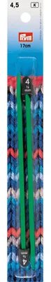 Productafbeelding van Breinaalden voor kinderen, 4,50 mm, 17 cm, groen, 1 paar