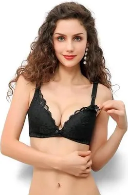 Produktbild von Eleganter Still-BH Spitzen-BH Schwarz B 75