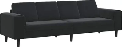 Zdjęcie produktu dla Sofa do salonu Czarny 250 x 77 x 76 cm