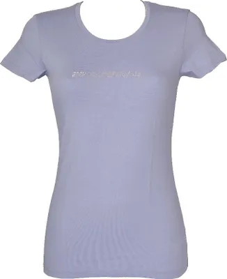Produktbild von T-Shirt Kurzarm Damen Shirts Sweater Runder Hals EMPORIO ARMANI Artikel 163139 0P263, M, Cotone 95%,Elasthan 5%