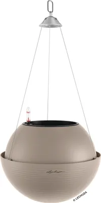 Obrázek produktu pro Lechuza Samozavlažovací závěsný květináč Bola Color 32 cm, pískově hnědá