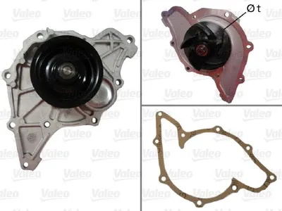 Produktbild von VALEO Kühlmittelpumpe Wasserpumpe für AUDI A4 Avant (8ED, B7) 506591