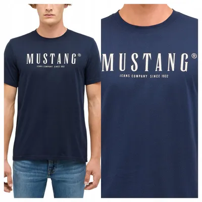 Produktbild von Mustang | Style Herren-Baumwoll-T-Shirt Austin Dunkelsaphirblau Marineblau L