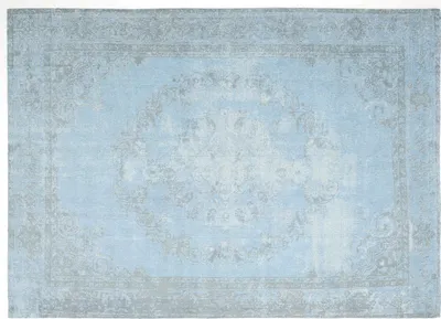 Produktbild von Teppich Medaillon aus Baumwolle 170 x 240 cm Türkis