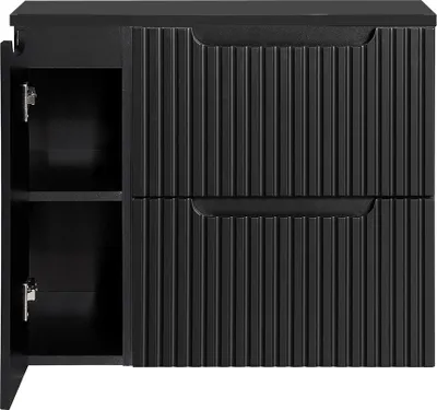 Produktbild von Waschtisch-Unterschrank 80cm, in schwarz, NEWPORT-56-BLACK