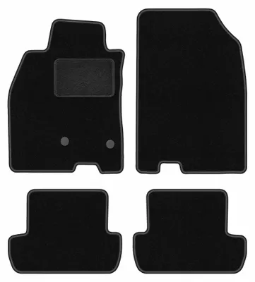 Immagine prodotto di Tappetini in moquette per Renault Megane III 2008-2015 (hatchback/coupé/station wagon) – set 4 pezzi, neri, su misura – Wielganizator LUX