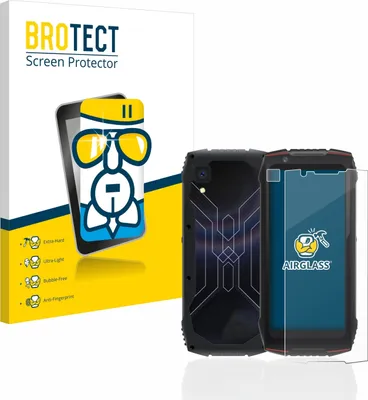 Produktbild von BROTECT Schutzglas für Cubot King Kong Mini 3 (Display+Kamera) Schutzfolie Panzer Folie Glas Display Schutz klar