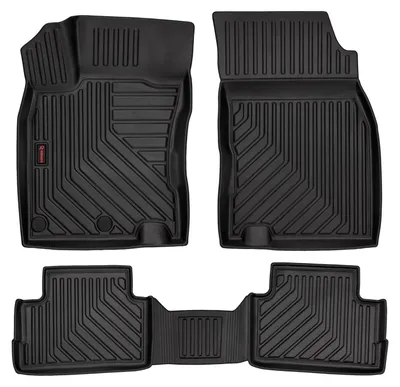 Produktbild von Gummi-Fußmatten für Nissan Qashqai II J11 2014-2021 (Crossover) – 4-tlg, Schwarz, passgenau