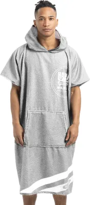 Produktbild von HOMELEVEL Badeponcho Unisex - Surf Poncho aus Baumwolle/Polyester - Handtuch für Erwachsene - Bademantel für Damen und Herren - Badetuch mit Kapuze