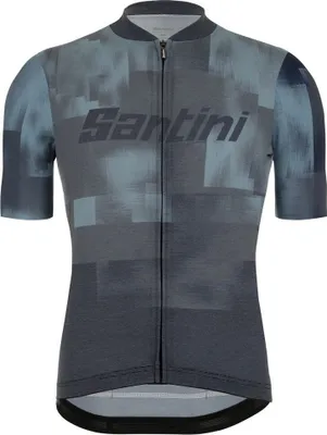 Immagine prodotto di Maglia da ciclismo a maniche corte Santini Forza, grigio, taglia L, uomo, grigio, L