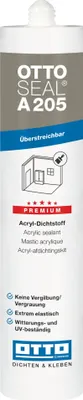 Produktbild von Otto Chemie Ottoseal A205 Acryl Dichtstoff Premoum 310ml weiss betongrau C56 Betongrau