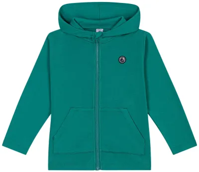 Produktbild von Sweatshirt mit Kapuze und Reißverschluss für Kinder, aus Baumwolle