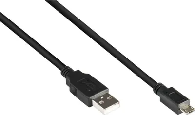 Produktbild von USB 2.0 Anschlusskabel A an Micro B, schwarz, 1m