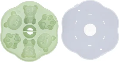 Produktbild von Silikon-Geleeform, niedliche Bären-Katzenpfoten-Eiswürfelform, Kuchen-Puddingform mit Deckel für die Küche zu Hause