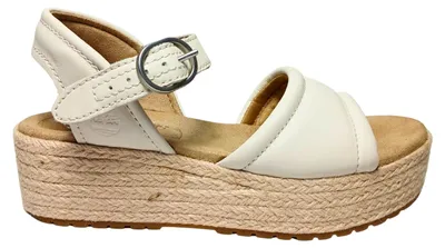 Image de Chaussures Timberland pour femmes, modèle Santorini Sun, sandales à brides arrière, couleur naturelle, en cuir pleine fleur