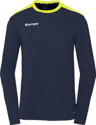 Produktbild von Emotion 27 Langarmshirt , Größe:L, Farben:marine/fluo gelb