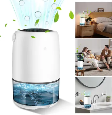 Immagine prodotto di Deumidificatore ISOISL, capacità 1100 ml, 450 ml/24 ore, 40 W, <50 dB, adatto per ambienti di 5–15 m²