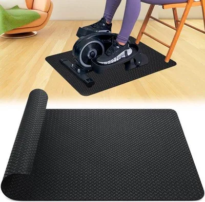 Produktbild von Unyqoos® Antirutschmatte (60 x 43 cm) – beidseitiges Silikonmuster für Ellipsentrainer & Pedaltrainer, rutschfeste Unterlage, Bodenschutz, leicht zu reinigen