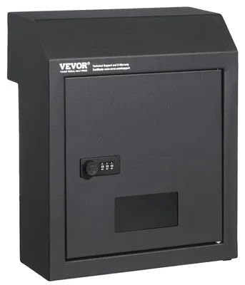 Immagine prodotto di VEVOR cassetta per lettere da incasso 305x155x360 mm Serratura a codice grigio scuro