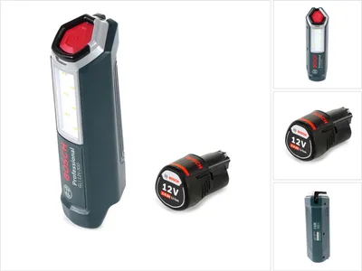 Obrázek produktu pro Akumulátorová lampa Bosch Professional GLI 12V-300 + 1x akumulátor GBA 12V 2,0 Ah - bez nabíječky.