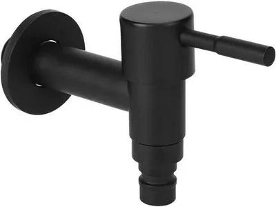 Produktbild von Kaltwasserarm für Waschmaschine - Wandmontage - Edelstahl - Einhandbetrieb