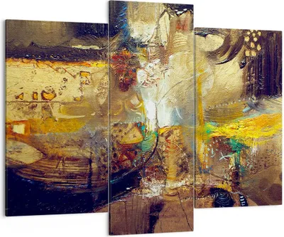 Produktbild von Bild auf Leinwand - Leinwandbild - Abstraktion modern - 130x100cm - Wand Bild - Wanddeko - Leinwanddruck - Bilder - Kunstdruck - Wanddekoration - Leinwand bilder - Wandkunst - CB130x100-3483