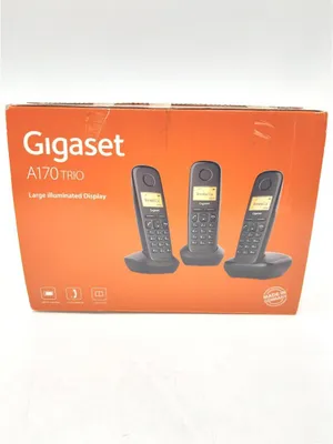Obrázok produktu pre Gigaset A170 Trio bezdrôtový telefón 3-pack Osvetlený displej (33.49)