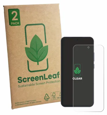 Produktbild von 2x ScreenLeaf Schutzfolie für Oppo Reno 13 nachhaltiger Displayschutz Display Schutz Folie Klar Transparent