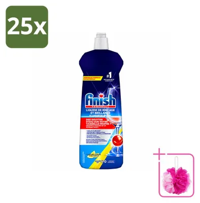 Produktbild von 25 x Finish Glanzspüler Zitrone - 800 ml - Sparpackung - 25 Stücke