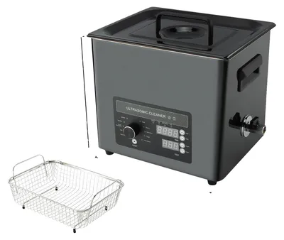 Obrázek produktu pro Ultrazvukový čistič, duální frekvence, nastavitelná regulace teploty, 10 l, 220 V, EU