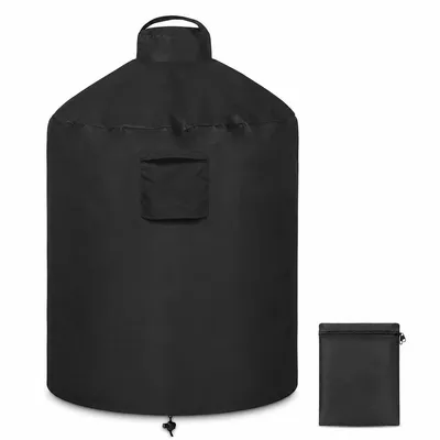 Produktbild von Keramikgrill Abdeckung Ø80x102cm, robuste Grillhaube 420D Oxford, wasserdicht & windfest, Staubschutz, für Outdoor BBQ Kugelgrill
