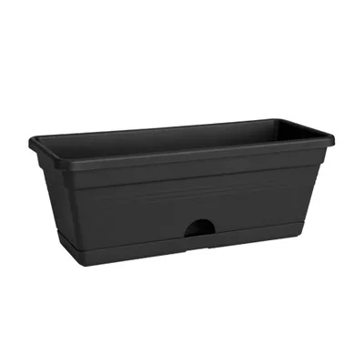 Produktbild von elho green basics Balkonkasten Mini 30cm - lebhaft schwarz