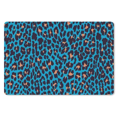 Produktbild von MuchoWow® Mauspad Mousepad Leopardenmuster - Design - Blau 27x18 cm - Mousepads - Maus Mat - Pad - Mausunterlage - Büroartikel - Desk Matten