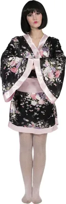 Produktbild von Ge Kostüm Kiwi für Damen Eleganter Japan Kimono mit Obi