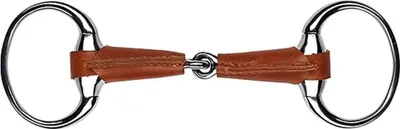 Produktbild von FEELING Olivenkopftrense mit Leder bezogen, Größe:Mundstück 125 mm Mundstückstärke 23 mm