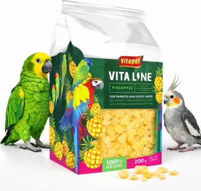 Zdjęcie produktu dla Vitapol VITALINE - Ananas dla wszystkich papug 200g