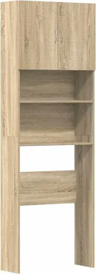 Obrázok produktu pre vidaXL Polička na práčku Sonoma dub 64x24x190 cm Materiál na báze dreva