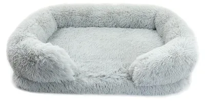 Immagine prodotto di Cuccia ortopedica per cani con rivestimento removibile e lavabile, colore grigio, taglia XL (100x60x18 cm)