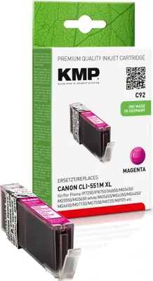 Produktbild von KMP C92 magenta Druckerpatrone kompatibel zu Canon CLI-551 XL M