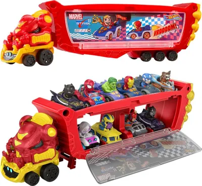 Produktbild von Hot Wheels Marvel Racerverse Transporter Hulkbuster HRY02